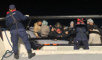 Bodrum'da 6'sı çocuk 16 düzensiz göçmen yakalandı