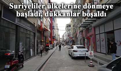 Suriyeliler dönmeye başlayınca sokaklar bomboş kaldı!