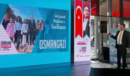 Osmangazi'nin 1 yıllık çalışmalarını Erkan Aydın paylaştı