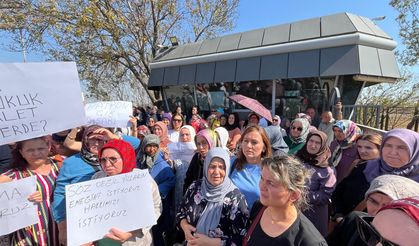 Tekirdağ'da mağdur işçiler fabrika kapısına dayandı