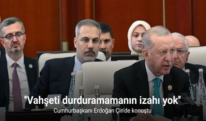 Erdoğan: "Vahşeti 23 aydır durduramamanın hiçbir izahı yoktur ve olamaz"