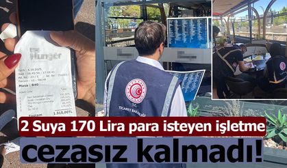 Aksaray’da 2 Suya 170 Lira Skandalı: Bakanlıktan Ülke Genelinde Fahiş Fiyat Denetimi