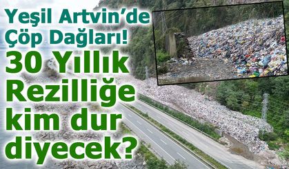 Artvin’in Doğal Güzelliklerini Çöp Dağlarıyla Gölgelendi!
