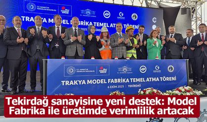 Bakan Kacır, Tekirdağ'da Model Fabrika'nın temelini attı