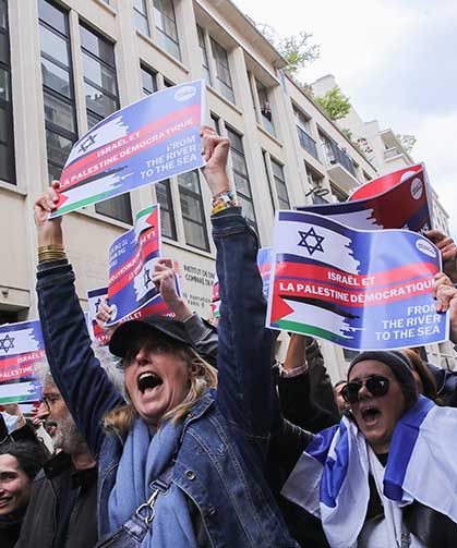 Fransa’nın en prestijli üniversitesinde Filistin’e destek gösterisi