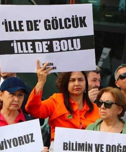 Bolu Belediye BaşkanıTanju Özcan, eşi tarafından protesto edildi!