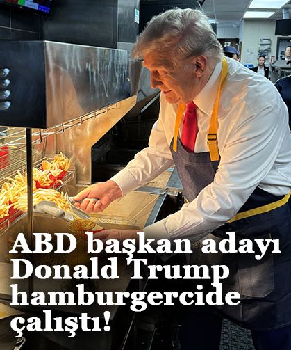 ABD başkan adayı Donald Trump hamburgercide çalıştı!