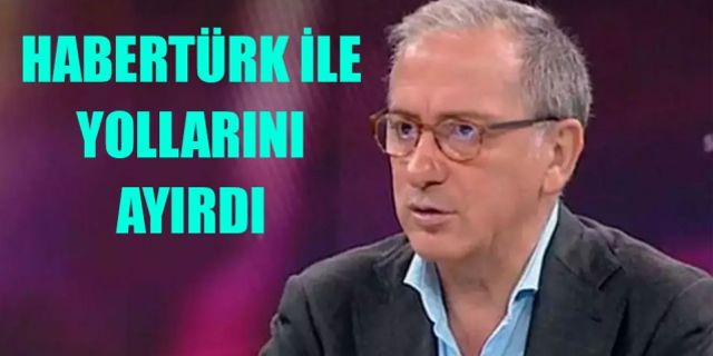 Fatih Altaylı Habertürk'ten ayrıldığını duyurdu!