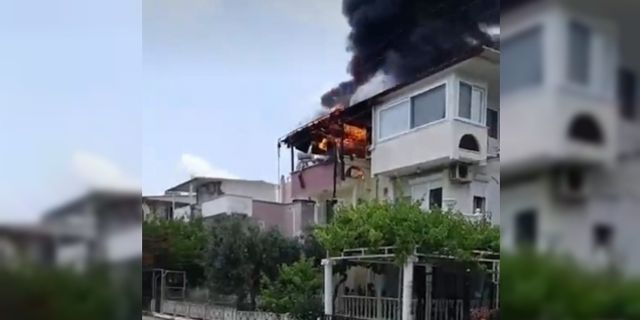 Didim’deki ev yangını korkuttu