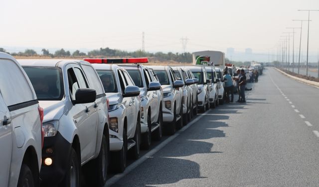 Şehir merkezinde 750 araçla gövde gösterisi