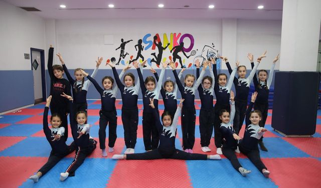 SANKO Okulları öğrencilerinin jimnastik başarısı
