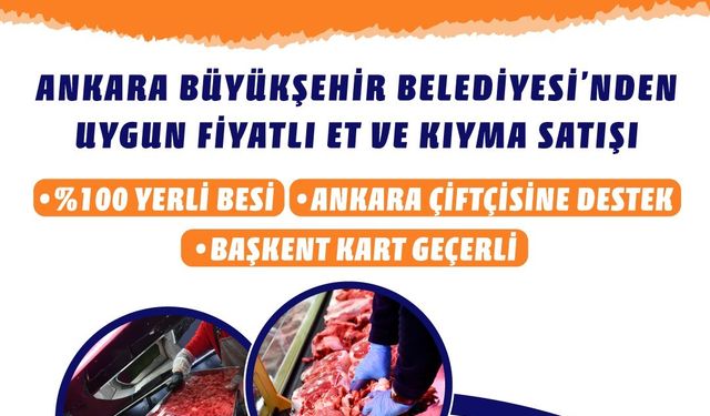 ABB’den Ramazan ayına özel uygun fiyatlı et ve kıyma satışı