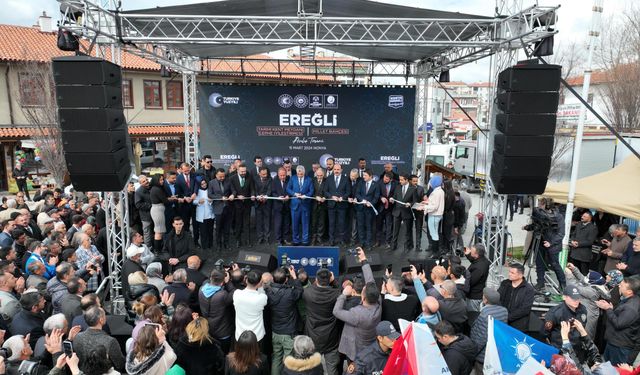 Belediyecilikte örnek şehir Konya Büyükşehir, Ereğli'ye yeni bir eser kazandırdı