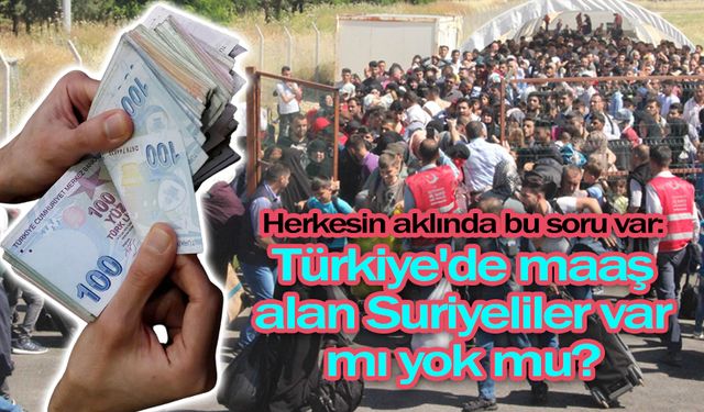 Türkiye'de maaş alan Suriyeliler var mı yok mu?
