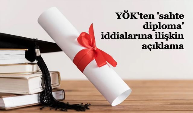 YÖK'ten 'sahte diploma' iddialarına ilişkin açıklama