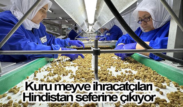 Kuru meyve ihracatçıları Hindistan seferine çıkıyor