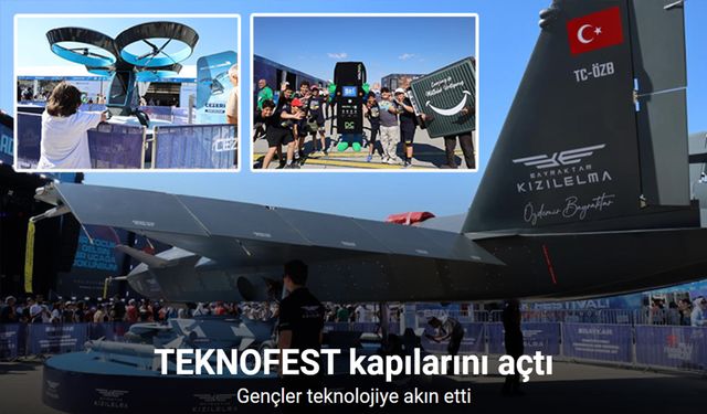 TEKNOFEST kapılarını açtı gençler teknolojiye adeta akın etti