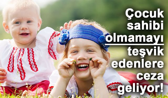 Çocuk sahibi olmamayı teşvik edenler cezalandırılacak!