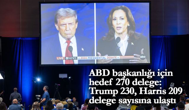 ABD başkanlığı için hedef 270 delege: Trump 230, Harris 209 delege sayısına ulaştı