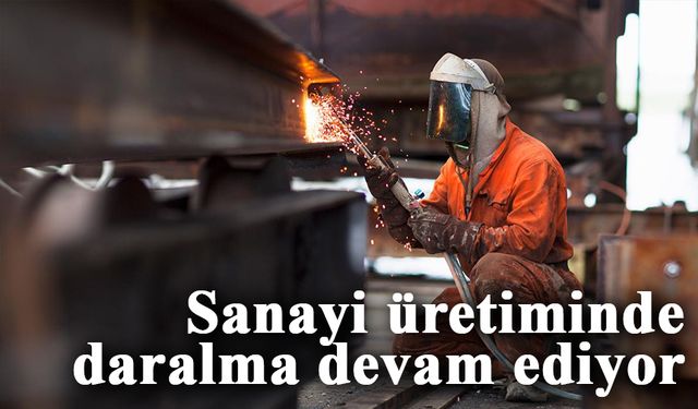 Sanayi üretimi yıllık yüzde 2,4 azaldı