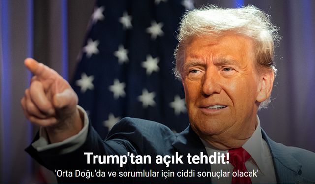 Trump'tan Hamas'a Sert Uyarı: "Rehineler Serbest Bırakılmazsa Ciddi Sonuçlar Olacak"