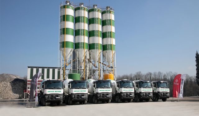 Akyazı Hazır Beton, beton mikserinin yükünü Renault Trucks K Serisi’ne bırakıyor