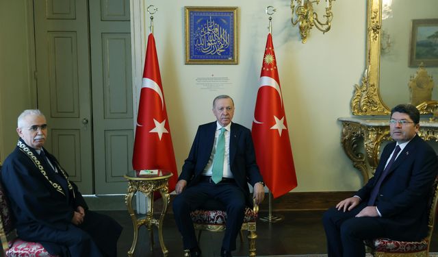 Erdoğan, Anayasa Mahkemesi Başkanı Özkaya’yı kabul etti
