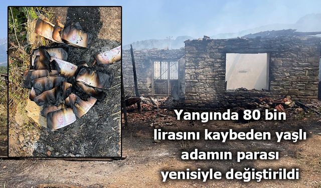 Yanan 80 Bin Lirası Merkez Bankası Tarafından Değiştirilen Yaşlı Adam Gözyaşlarını Tutamadı