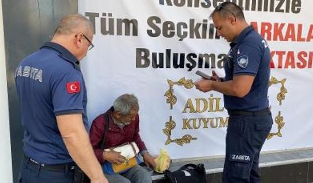 Dilenci yarım saate 270 lira toplayınca zabıtalar bile şaşırdı!