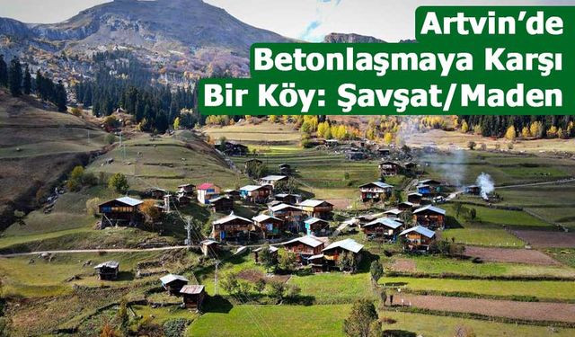 Artvin Şavşat’ın Maden Köyü Betonlaşmaya Karşı Ayağa Kalktı