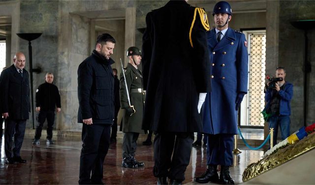 Ukrayna Devlet Başkanı Zelenskiy’den Anıtkabir’e Ziyaret