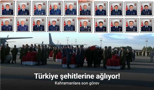 Türkiye Şehitlerine Ağlıyor! C-130 Kazasında Şehit Olan 20 Askerimize Son Görev