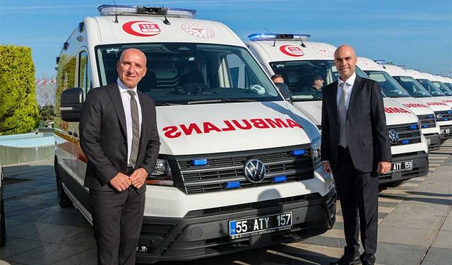 Samsun Büyükşehir Belediyesi’nin Acil Sağlık Filosu Volkswagen Crafter ile Güçlenmeye Devam Ediyor