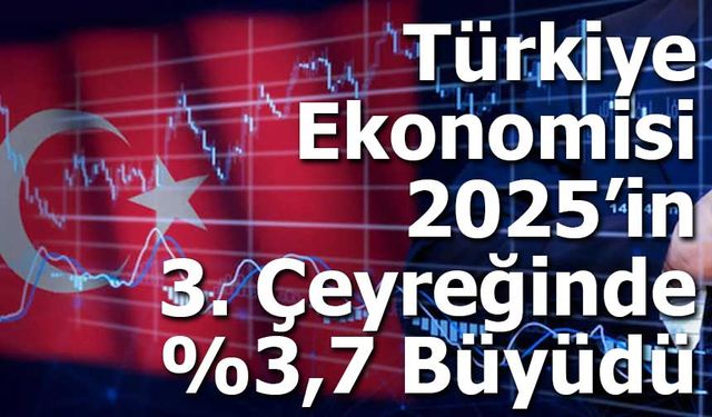 Türkiye Ekonomisi 2025’in 3. Çeyreğinde %3,7 Büyüdü