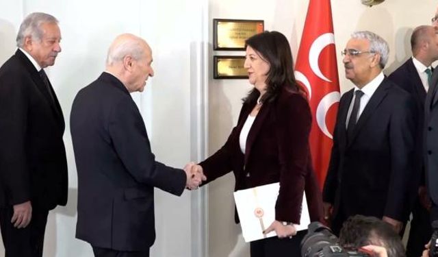 MHP Lideri Bahçeli, DEM Parti heyetini kabul etti