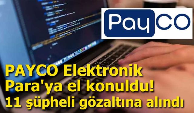 PAYCO Elektronik Para ve Ödeme Hizmetleri’ne operasyon: 11 gözaltı