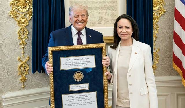 Venezuelalı muhalif lider María Corina Machado Nobel Barış Ödülünü Trump’a verdi!