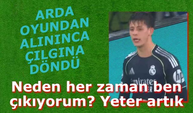 Arda Güler’den Benfica Maçında Sert Tepki! Oyundan Alınmasına İsyan Etti