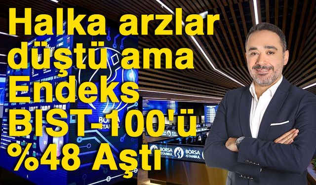 Halka arzlar düştü ama Endeks BIST-100'ü %48 Aştı