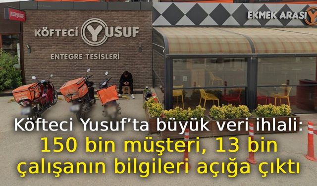 Köfteci Yusuf’ta büyük veri ihlali: 150 bin müşteri, 13 bin çalışanın bilgileri açığa çıktı