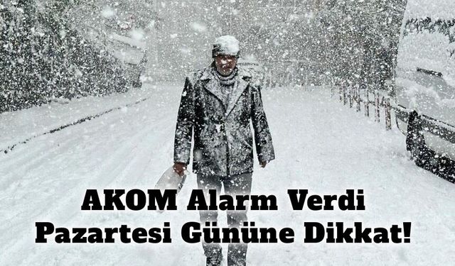 İstanbul'a Kar Geliyor! Akom'dan Saat verildi!