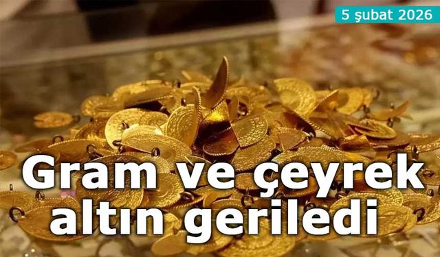 Altında düşüş sürüyor: Gram ve çeyrek altın geriledi (5 Şubat 2026)