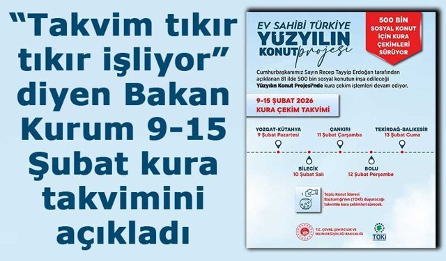 TOKİ’de kura maratonu sürüyor: İşte il il yeni kura takvimi