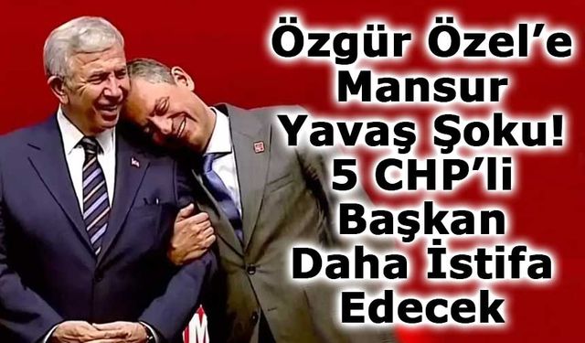 Özgür Özel’e Şok! Ankara’da CHP’li 5 Başkan Yavaş’ı Tercih Etti