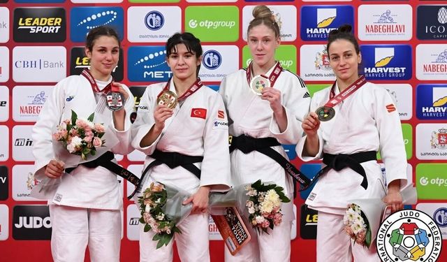 Milli judocu Tuğçe Beder, Tiflis Grand Slam'de altın madalya kazandı