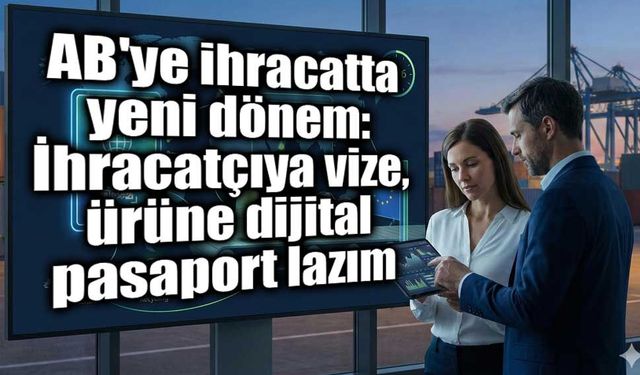 AB'ye ihracatta yeni dönem: İhracatçıya vize, ürüne dijital pasaport lazım
