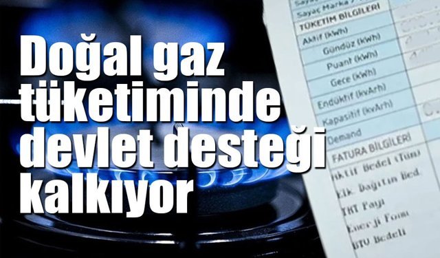 Bakan Alparslan Bayraktar açıkladı: Yüksek doğal gaz tüketimine destek kalkıyor