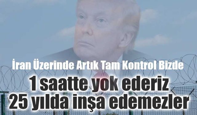 Trump'tan İran'a elektrik tehdidi! 25 yılda yapamazlar...