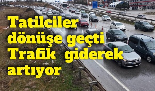 Pazartesi ders başı yapılacak, tatilciler dönüşe geçti: 43 ilin geçiş noktasında yoğun trafik