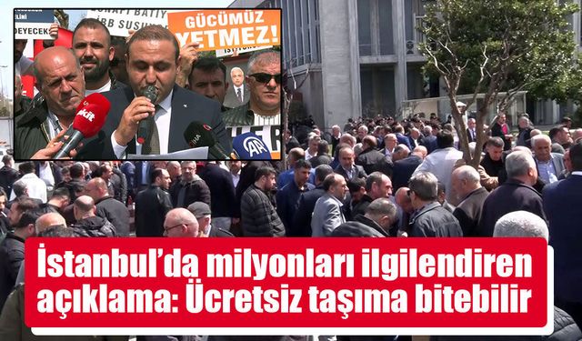 Saraçhane’de rest: Otobüs esnafı “Bu şartlarda devam edemeyiz” dedi